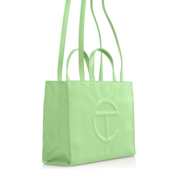 Medium Double Mint Shopping Bag